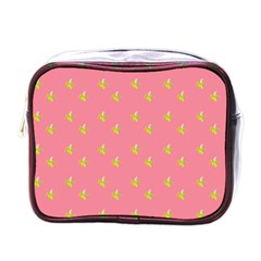 Peeled Banana On Pink Mini Toiletries Bag (one Side) by snowwhitegirl