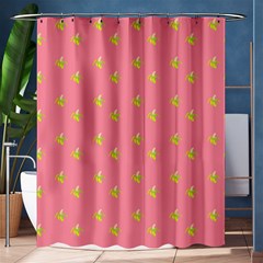 Peeled Banana On Pink Shower Curtain 60  X 72  (medium)  by snowwhitegirl