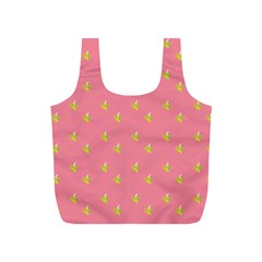 Peeled Banana On Pink Full Print Recycle Bag (s) by snowwhitegirl