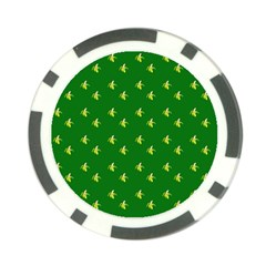 Peeled Banana On Green Poker Chip Card Guard (10 Pack) by snowwhitegirl