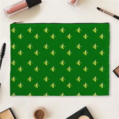 Peeled Banana On Green Cosmetic Bag (xl) by snowwhitegirl