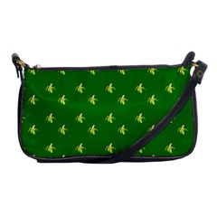 Peeled Banana On Green Shoulder Clutch Bag by snowwhitegirl