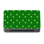 Peeled Banana On Green Memory Card Reader with CF Front