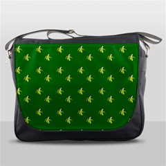 Peeled Banana On Green Messenger Bag by snowwhitegirl