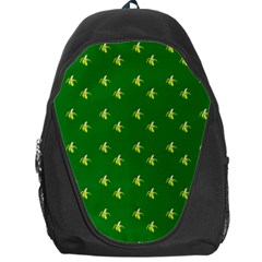 Peeled Banana On Green Backpack Bag by snowwhitegirl