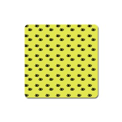 Yellow Eyes Square Magnet by snowwhitegirl