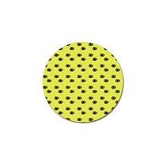 Yellow Eyes Golf Ball Marker by snowwhitegirl