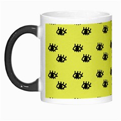 Yellow Eyes Morph Mugs by snowwhitegirl