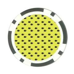 Yellow Eyes Poker Chip Card Guard by snowwhitegirl