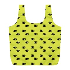 Yellow Eyes Full Print Recycle Bag (l) by snowwhitegirl