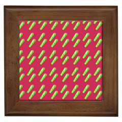 Ice Freeze Pink Pattern Framed Tiles by snowwhitegirl