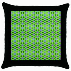 Pattern Green Throw Pillow Case (black) by Mariart