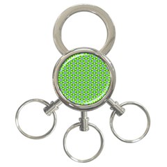 Pattern Green 3-ring Key Chain by Mariart