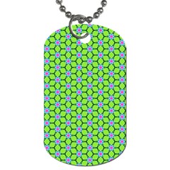 Pattern Green Dog Tag (two Sides) by Mariart