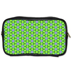 Pattern Green Toiletries Bag (one Side) by Mariart