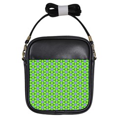 Pattern Green Girls Sling Bag by Mariart