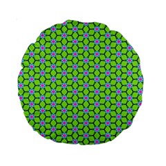 Pattern Green Standard 15  Premium Round Cushions by Mariart