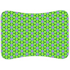 Pattern Green Velour Seat Head Rest Cushion