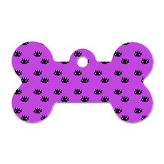 Purple Eyes Dog Tag Bone (one Side) by snowwhitegirl