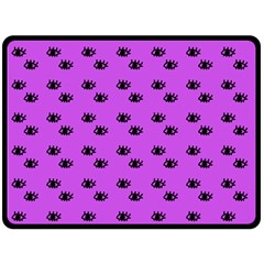 Purple Eyes Fleece Blanket (large)  by snowwhitegirl