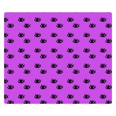 Purple Eyes Double Sided Flano Blanket (small)  by snowwhitegirl