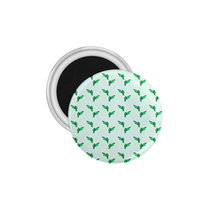 Green Parrot Pattern 1.75  Magnets