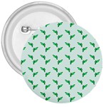 Green Parrot Pattern 3  Buttons Front