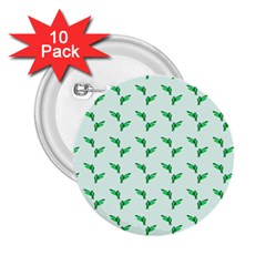 Green Parrot Pattern 2 25  Buttons (10 Pack)  by snowwhitegirl