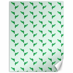 Green Parrot Pattern Canvas 12  X 16  by snowwhitegirl