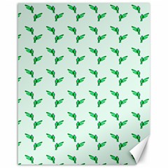 Green Parrot Pattern Canvas 16  X 20  by snowwhitegirl