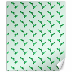 Green Parrot Pattern Canvas 20  X 24  by snowwhitegirl