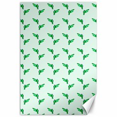 Green Parrot Pattern Canvas 20  X 30  by snowwhitegirl