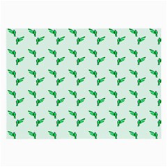 Green Parrot Pattern Large Glasses Cloth (2 Sides) by snowwhitegirl