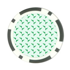 Green Parrot Pattern Poker Chip Card Guard by snowwhitegirl