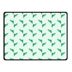 Green Parrot Pattern Fleece Blanket (small) by snowwhitegirl