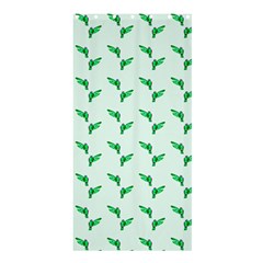 Green Parrot Pattern Shower Curtain 36  X 72  (stall)  by snowwhitegirl