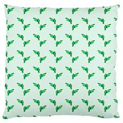 Green Parrot Pattern Large Cushion Case (two Sides) by snowwhitegirl