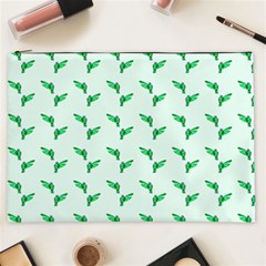 Green Parrot Pattern Cosmetic Bag (xxl) by snowwhitegirl