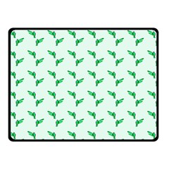 Green Parrot Pattern Double Sided Fleece Blanket (small)  by snowwhitegirl