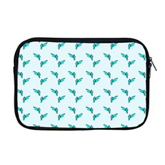 Blue Parrot Pattern Yellow Plaid Flannel Apple Macbook Pro 17  Zipper Case by snowwhitegirl