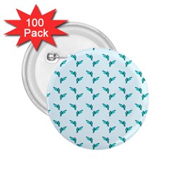 Blue Parrot Pattern 2 25  Buttons (100 Pack)  by snowwhitegirl