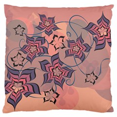 Flowers Orange Purple Warm Standard Flano Cushion Case (two Sides) by Bajindul