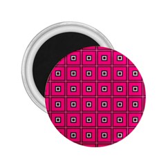 Pink Pattern Squares 2 25  Magnets by HermanTelo