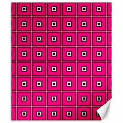 Pink Pattern Squares Canvas 20  X 24 