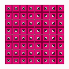 Pink Pattern Squares Medium Glasses Cloth (2 Sides)