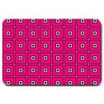 Pink Pattern Squares Large Doormat  30 x20  Door Mat