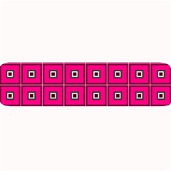 Pink Pattern Squares Large Bar Mats