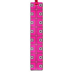 Pink Pattern Squares Large Book Marks