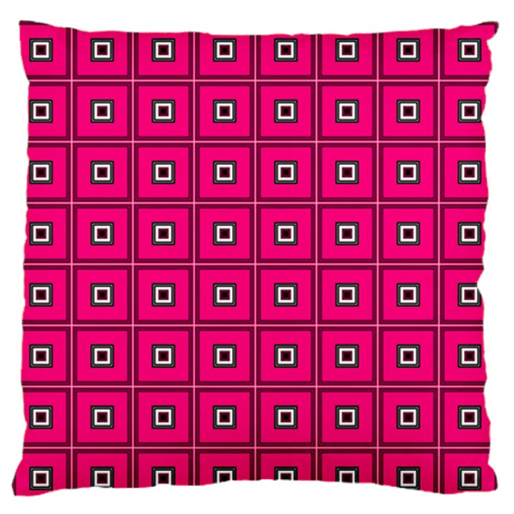 Pink Pattern Squares Standard Flano Cushion Case (Two Sides)