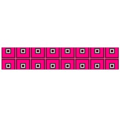 Pink Pattern Squares Large Flano Scarf 